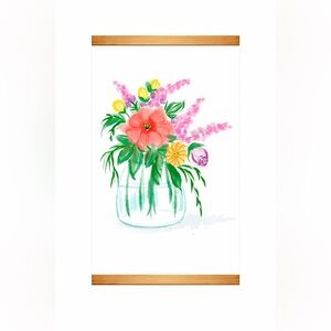 Floral Art Print with Vibrant Colors
